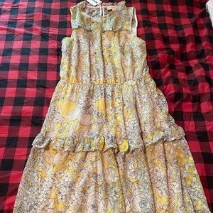 Monetary LA- lightweight floral midi dress